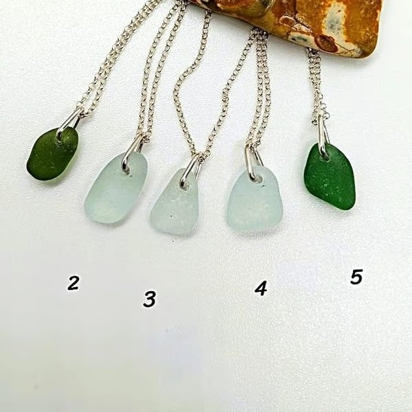 Sea glass Necklace Natural sea tumbled from seaham