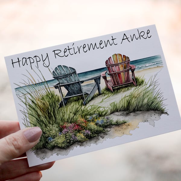 Retirement Card, Retirement, Personalised Card for Retirement, Retirement Card