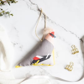 Bird Hanging Decorations - Cotton Waxwing