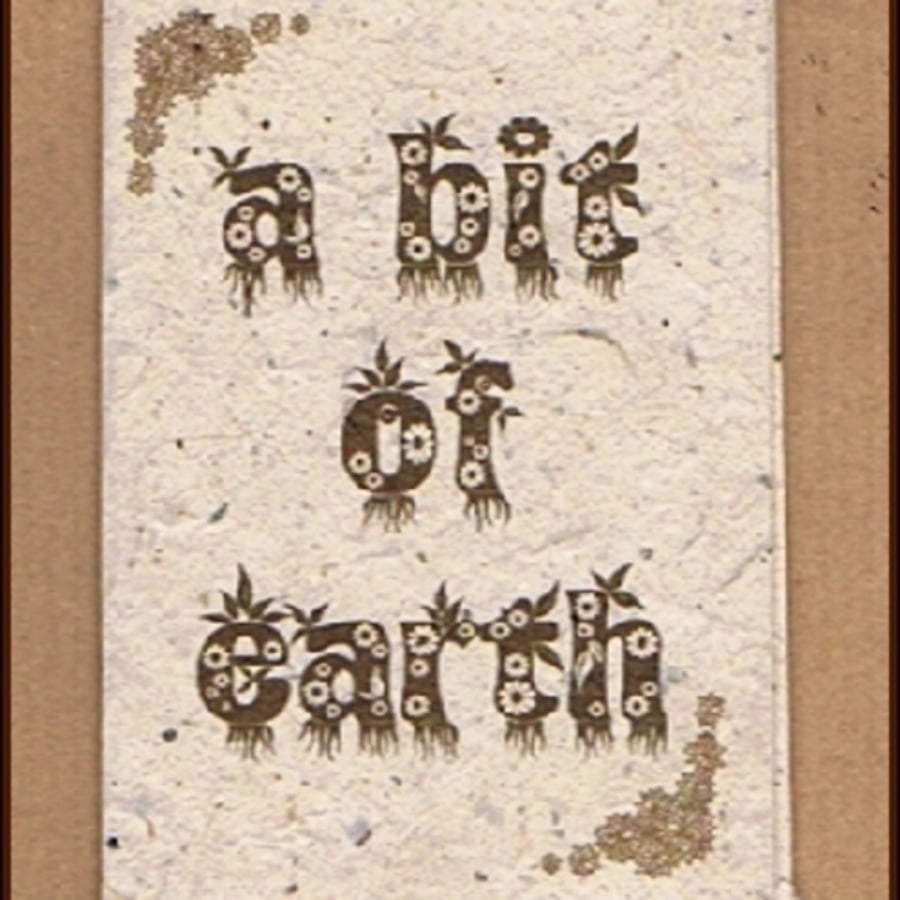 A Bit of Earth - a Secret Garden mini-zine with free seeds!