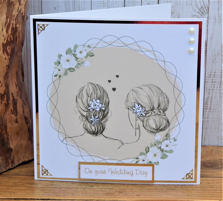 C3819       Female Wedding Day Card 