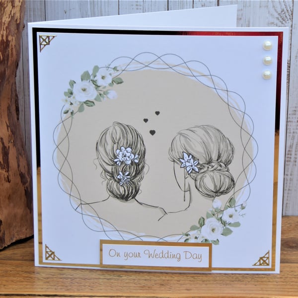 C3819       Female Wedding Day Card 