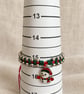 Children's Christmas Snowman Macramé Bracelet – Adjustable - Image 3