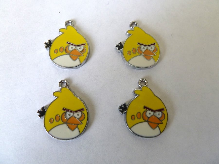 HALF PRICE 4 yellow bird charms