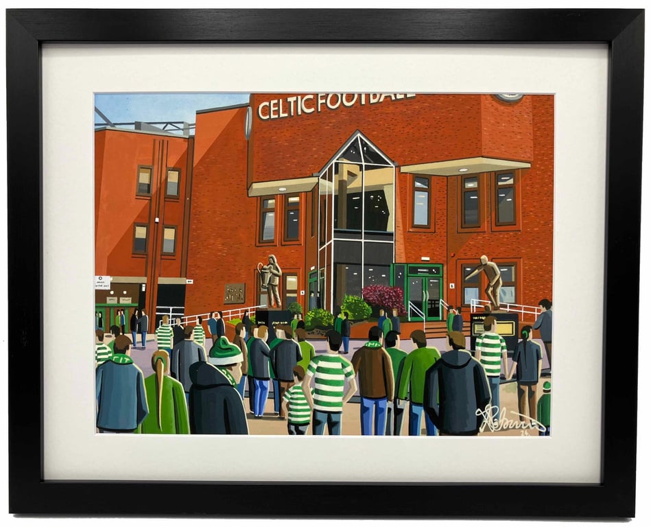 Celtic. Framed & Unframed Fine Art Print, Football Club, Park Stadium Gift
