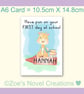 First day at school A6 Greetings Card, personalised - Image 9