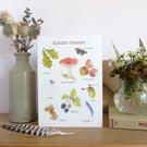 Autumn Treasures Greetings card