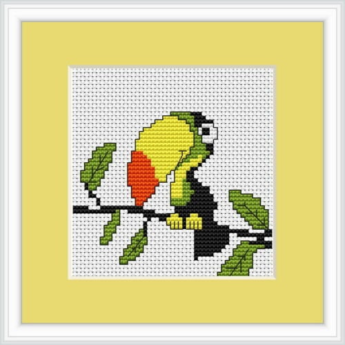 Toucan Counted Cross Stitch Kit Beginner