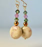 Peace Jade And Swarovski Crystal Earrings - Handmade In Devon - Image 4