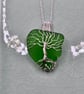 Scottish sea glass Tree of Life Pendant - Made in Scotland - unique handmade