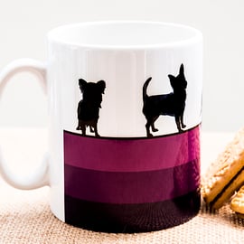 Purple Dog Breed Coffee Mug Gift for Lover Owner Dachshund Westie Terrier Poodle