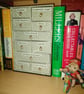 Book art, recycled book, quirky gift, mini set drawers, one of a kind