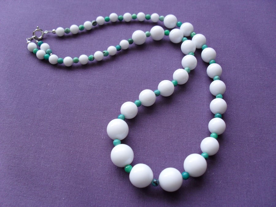 Agate and Turquoise Necklace 