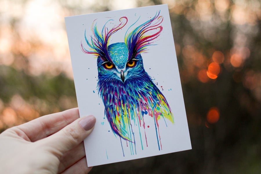Owl Birthday Card, Owl Birthday Card, Personalized Owl Card, Friend Card