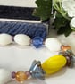 Colourful glass bead bracelet with extender chain.  - Image 2
