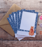 Ginger Cat in the Snow Mini Writing Paper Set - Image 2