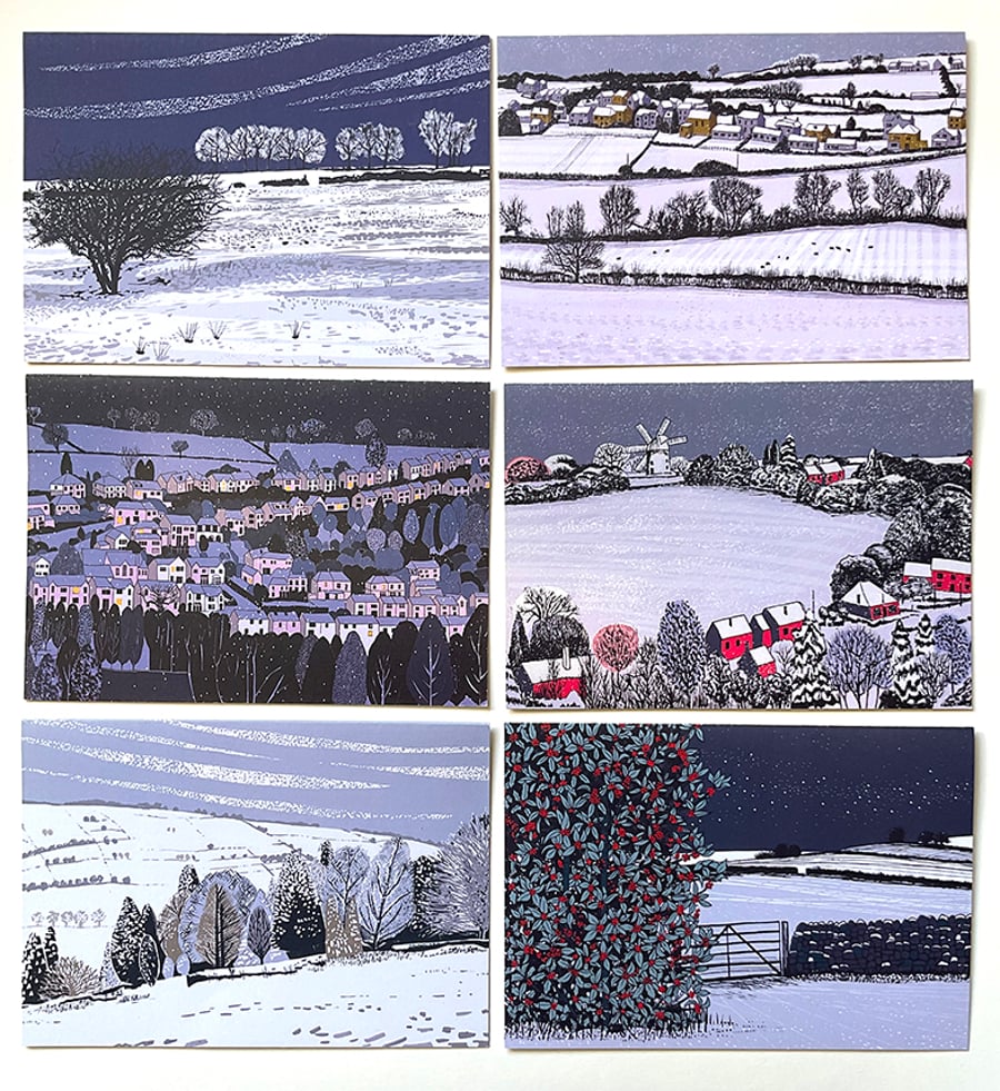 12 festive greetings cards - Super Seconds Festival