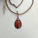 Small pendant with red jasper