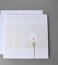 Sympathy Card with Lily and Lace Background - Image 1