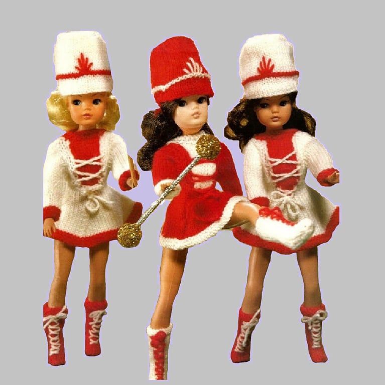VINTAGE KNITTING PATTERN PDF Majorettes Dolls Clothes