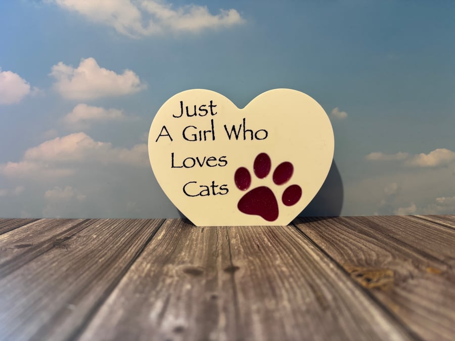 Medium paw print heart