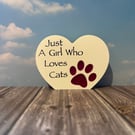 Medium paw print heart