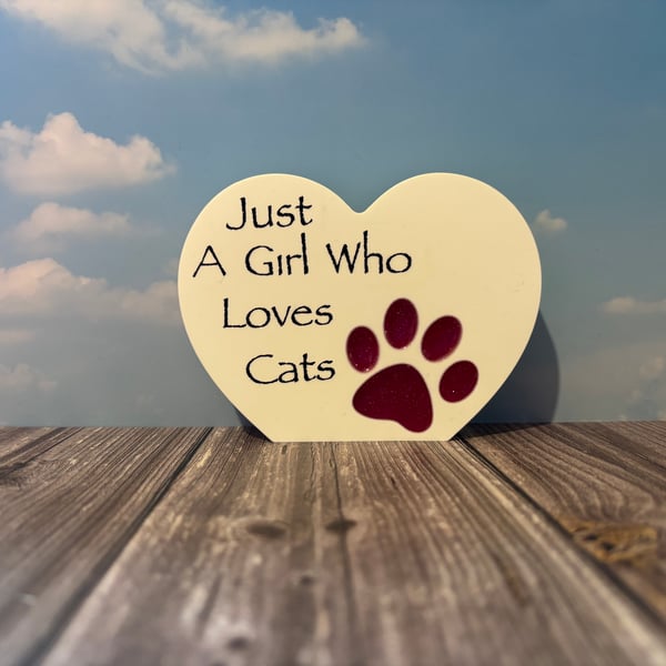 Medium paw print heart