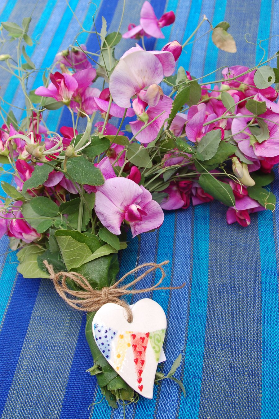 ceramic gift tag, Endless summer