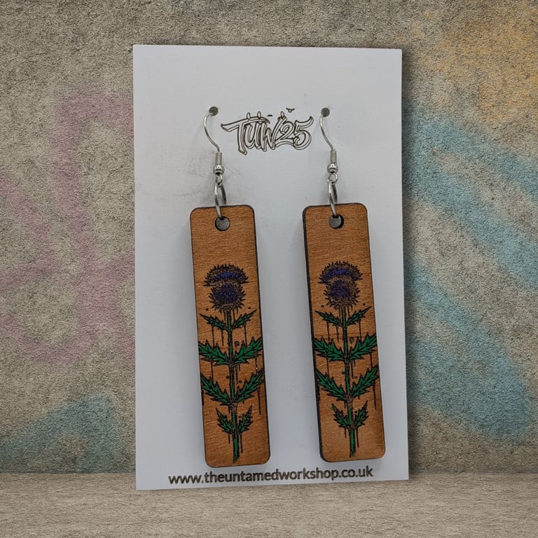 Scottish Thistle Earrings