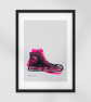 Chuck Taylor Converse Lino Print - Limited Edition Neon Sneaker Art