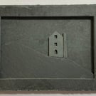 Tiny Cornish Engine House framed in Slate