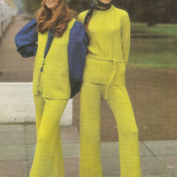 VINTAGE KNITTING PATTERN Ladies Coordinates