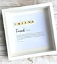 Friend Friendship Scrabble Minifigures Frame Personalised  - Image 1