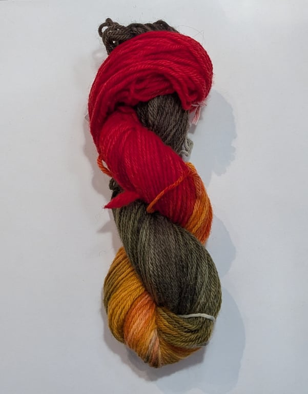 Hand Dyed Arran Recycled Yarn 100g