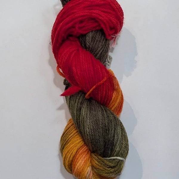 Hand Dyed Arran Recycled Yarn 100g
