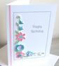 Handmade Birthday Card, Quilled Pink & Blue Floral Card - Image 6