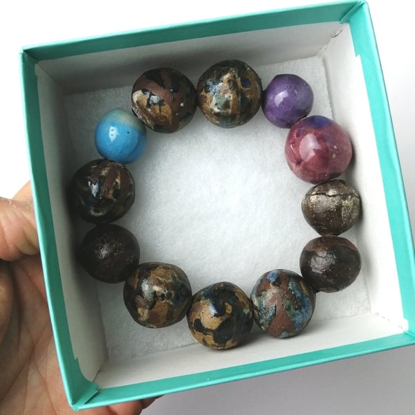 Ceramic Bead Bracelet   2 of 9  
