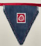 Denim Christmas Bunting with Scandi motifs - Image 4