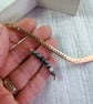 Bookmark, Forged and Stamped Copper, Snowflake Jasper and Agate - Image 3