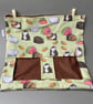 Guinea pigs hanging hay bag for guinea pigs. Cotton hay feeder. - Image 1