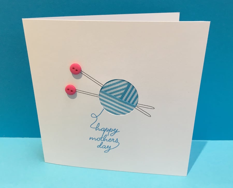 Mother's Day Knitting Card - Mothers Day Card - Mother