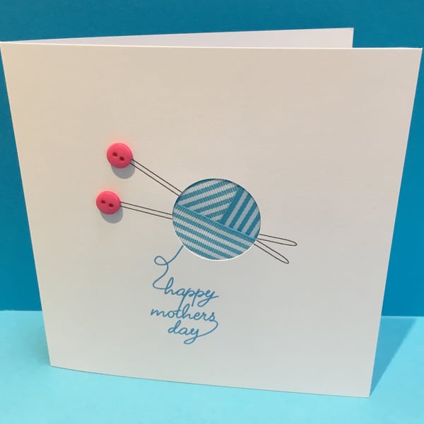 Mother's Day Knitting Card - Mothers Day Card - Mother