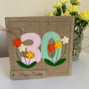 30th Birthday Card. Felt. Handmade Card. Keepsake Card.