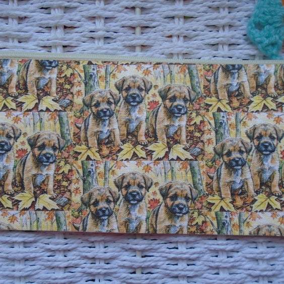 Border Terrier Pencil Case Small Bag