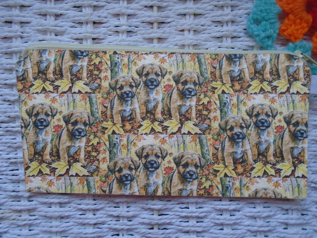 Border Terrier Pencil Case Small Bag