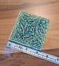 Coaster with anti-slip feet - green mix pattern - Image 2