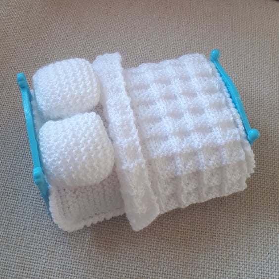 KNITTING PATTERN PDF Blankets for the Dolls House