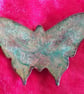 brooch: butterfly - scrolled pale purple and pale green on clear enamel - Image 3