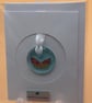 Butterfly on Turquoise Fused Glass Card - Image 3