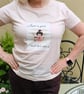 Just a Girl and Her Cat T-Shirt - Pink Organic Cotton - Whimsical Cat Lover Gift - Image 5